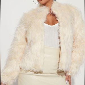 NWT FASHION NOVA FUR COAT